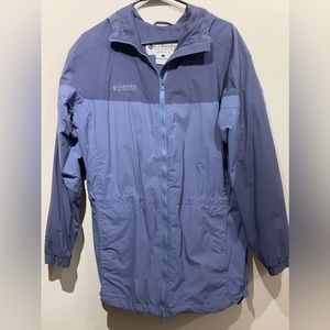 Blue Columbia women’s rain jacket